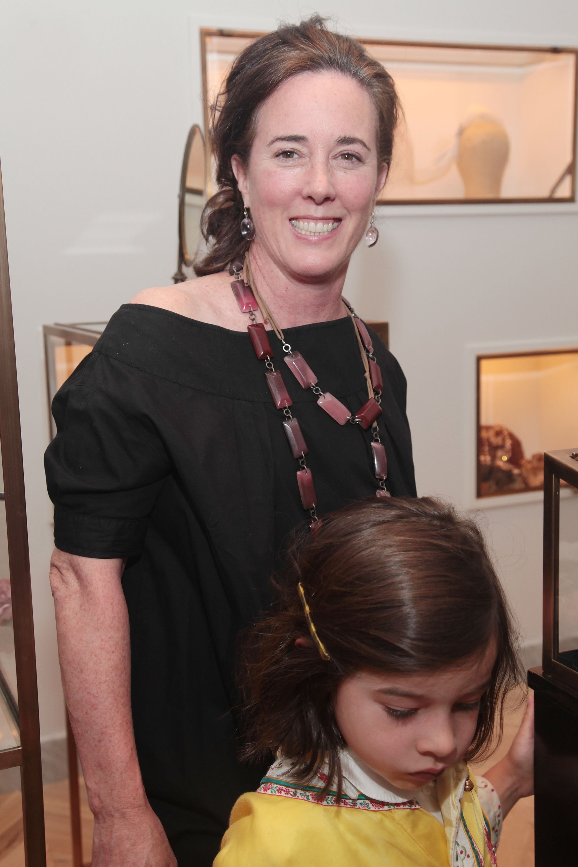 Kate Spade and her daughter Frances Spade at the opening of the J.Crew Bridal Boutique hosted by Darcy Miller at J.Crew Bridal Boutique on June 1, 2010, in New York City. | Source: Getty Images
