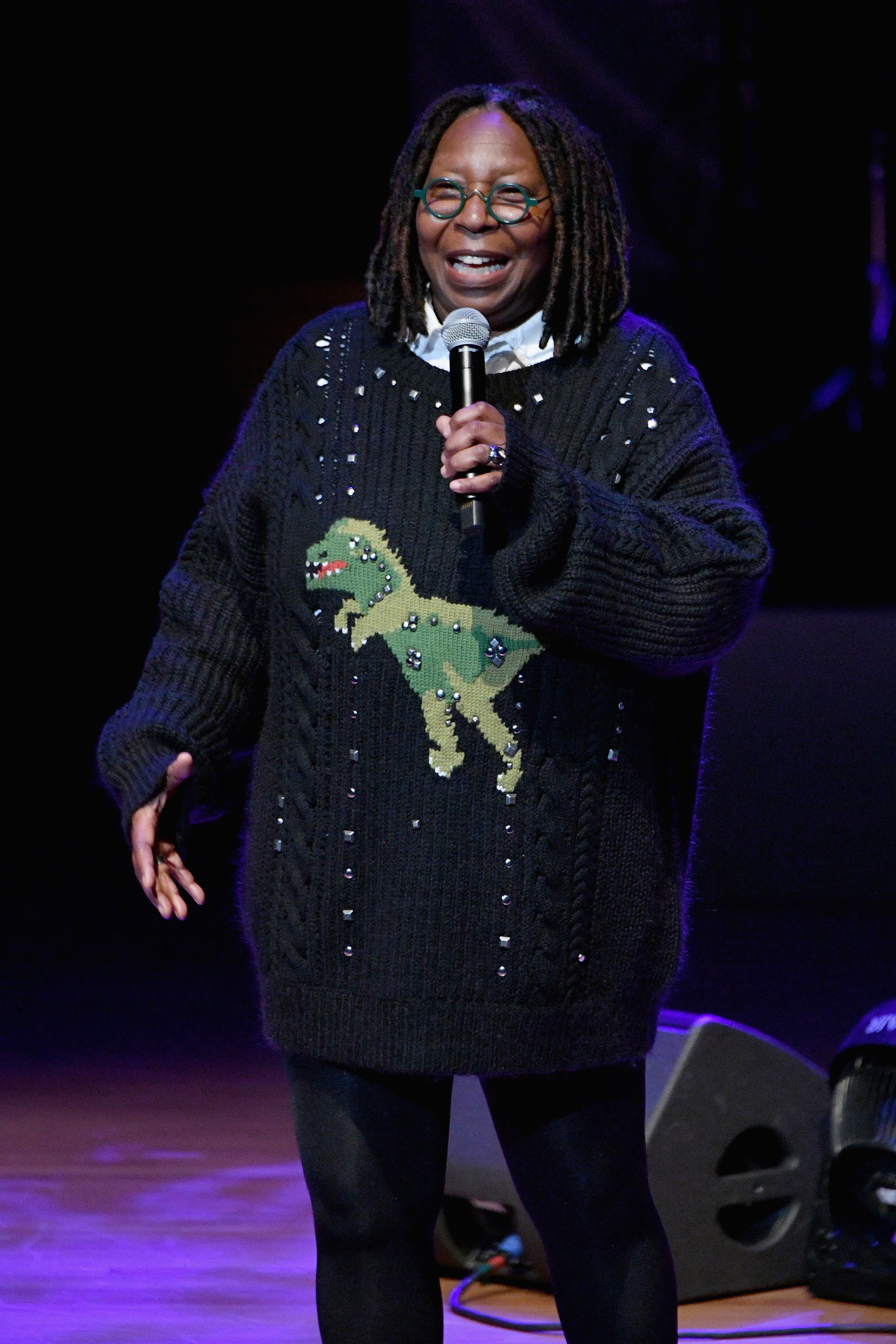 Whoopi Goldberg speaks onstage at the Lincoln Center Fashion Gala - An Evening Honoring Coach at Lincoln Center Theater on November 29, 2018, in New York City. | Source: Getty Images.