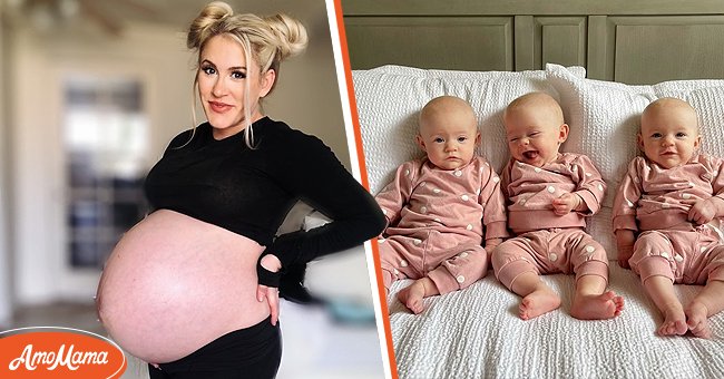 Mom who was expecting two kids then found out she had a third. | Photo: Instagram/TamingTriplets
