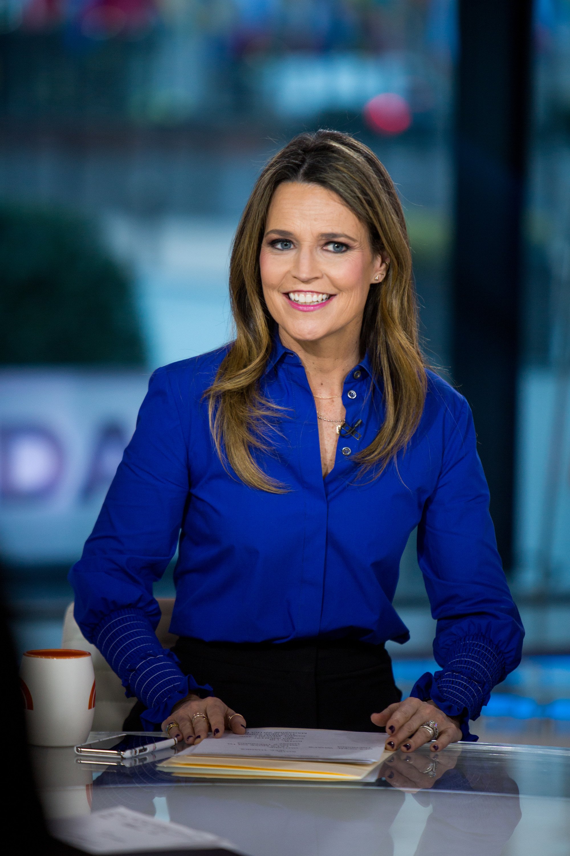 Savannah Guthrie pictured on the "Today Show" on Thursday, Jan. 18, 2018. | Source: Getty Images.
