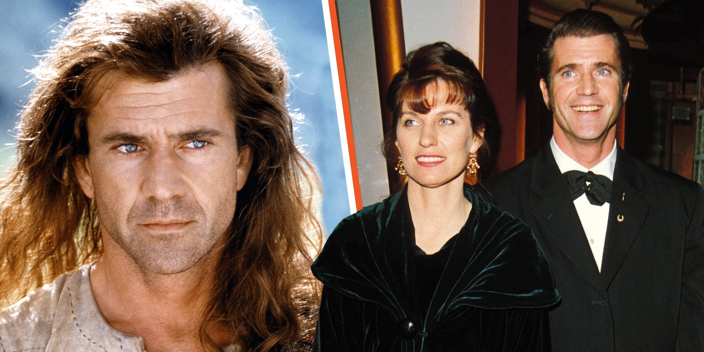Mel Gibson, 1995 | Mel Gibson and Robyn Moore, 2006 | Source: Getty Images
