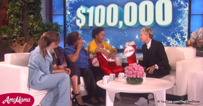 Single mom appeared on 'The Ellen DeGeneres Show' and left with $100,000 in her pocket
