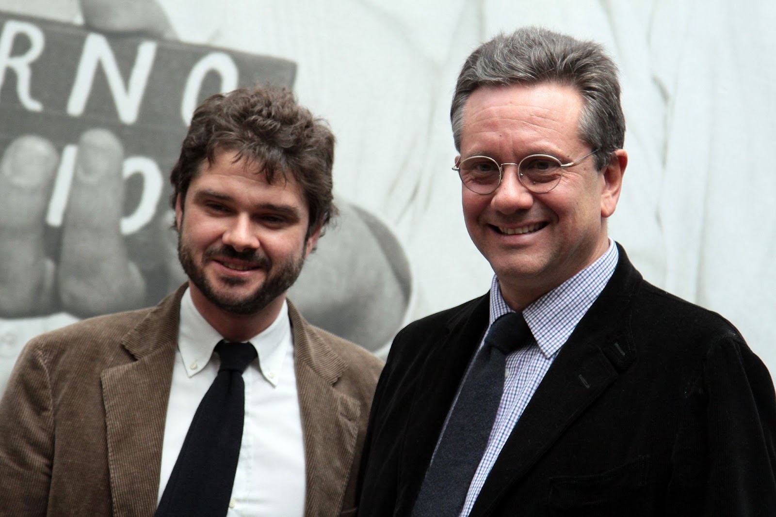 Luca Dotti and Sean Ferrer at the "Audrey in Rome" Opening Exhibition during the 6th International Rome Film Festival on October 25, 2011, in Italy. | Source: Getty Images