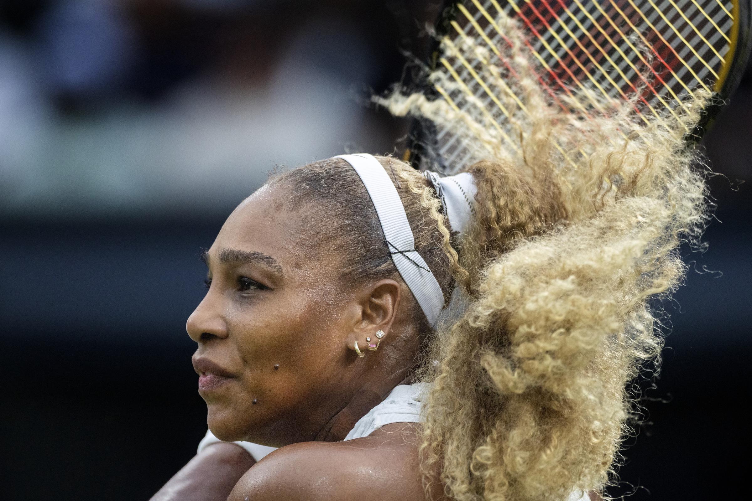 It was a comeback that people had been waiting for. In this photo, Serena Williams competed against Maya Joint in the first round of the Ladies' Singles Competition on Centre Court at the All England Lawn Tennis and Croquet Club on June 30, 2026, in London, England. | Source: Getty Images