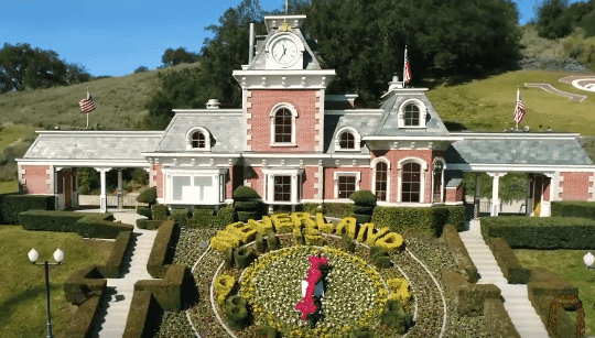 An aerial picture of Neverland Ranch. | Source: YouTube/ Liam McEwan