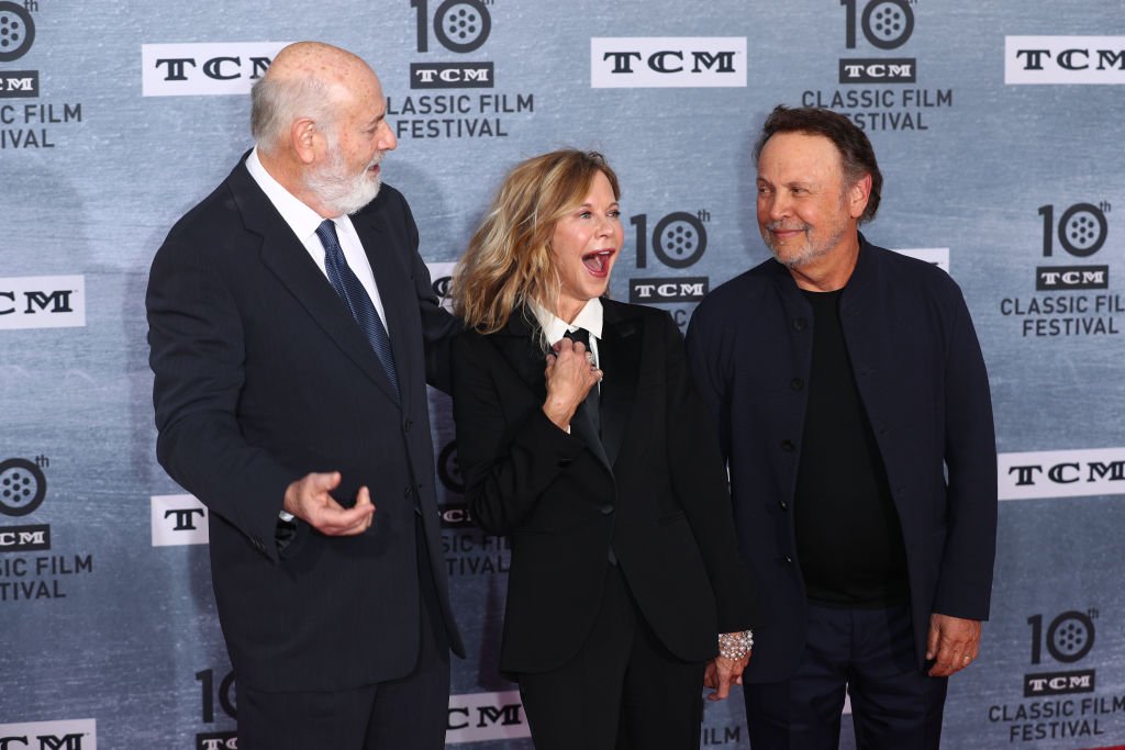Rob Reiner, Meg Ryan and Billy Crystal at the 2019 TCM Classic Film Festival Opening Night Gala And 30th Anniversary Screening Of "When Harry Met Sally" on April 11, 2019. | Photo: Getty Images