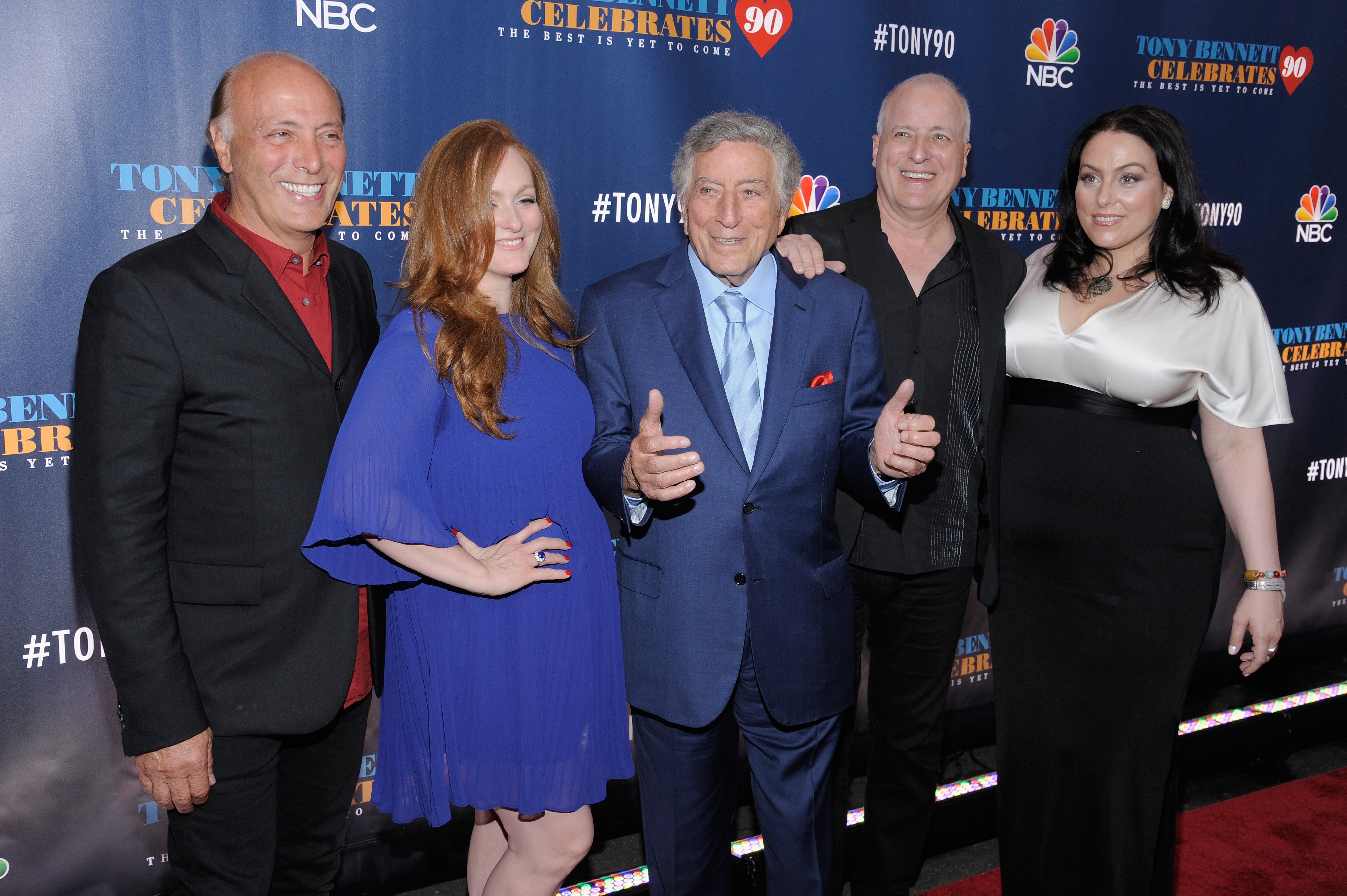 Danny Bennett with his children Danny, Antonia, Dae, and Joanna Bennett attend "Tony Bennett Celebrates 90: The Best Is Yet To Come" at Radio City Music Hall on September 15, 2016, in New York City. | Source: Getty Images