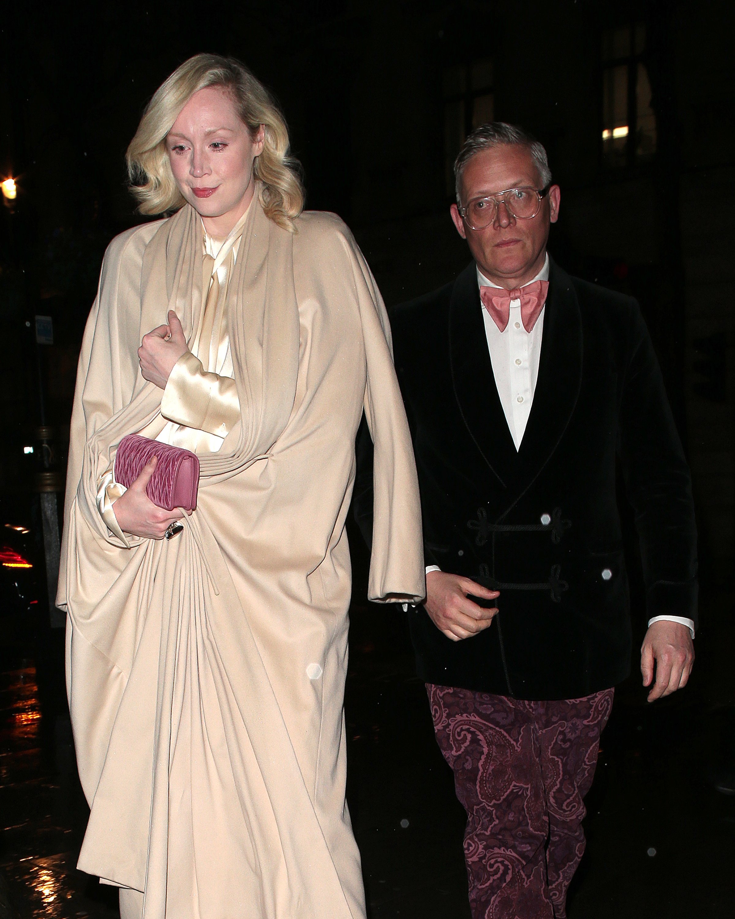 Gwendoline Christie and Giles Deacon attending the National Portrait Gallery fundraiser in London | Source: Getty Images