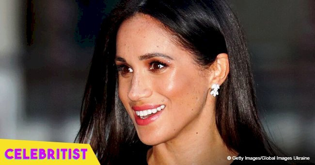 Meghan Markle accidentally shows nipples through tight black dress during her 1st solo royal outing