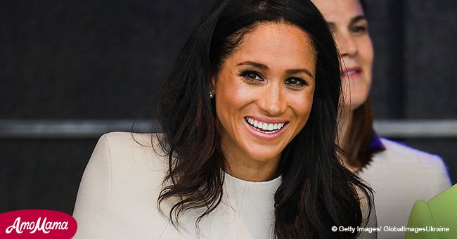 Meghan Markle wears cream dress during Royal visit with the Queen in Cheshire
