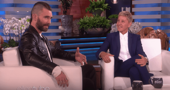 Adam Levine guests on "The Ellen DeGeneres Show." | Source: Youtube.com/TheEllenShow