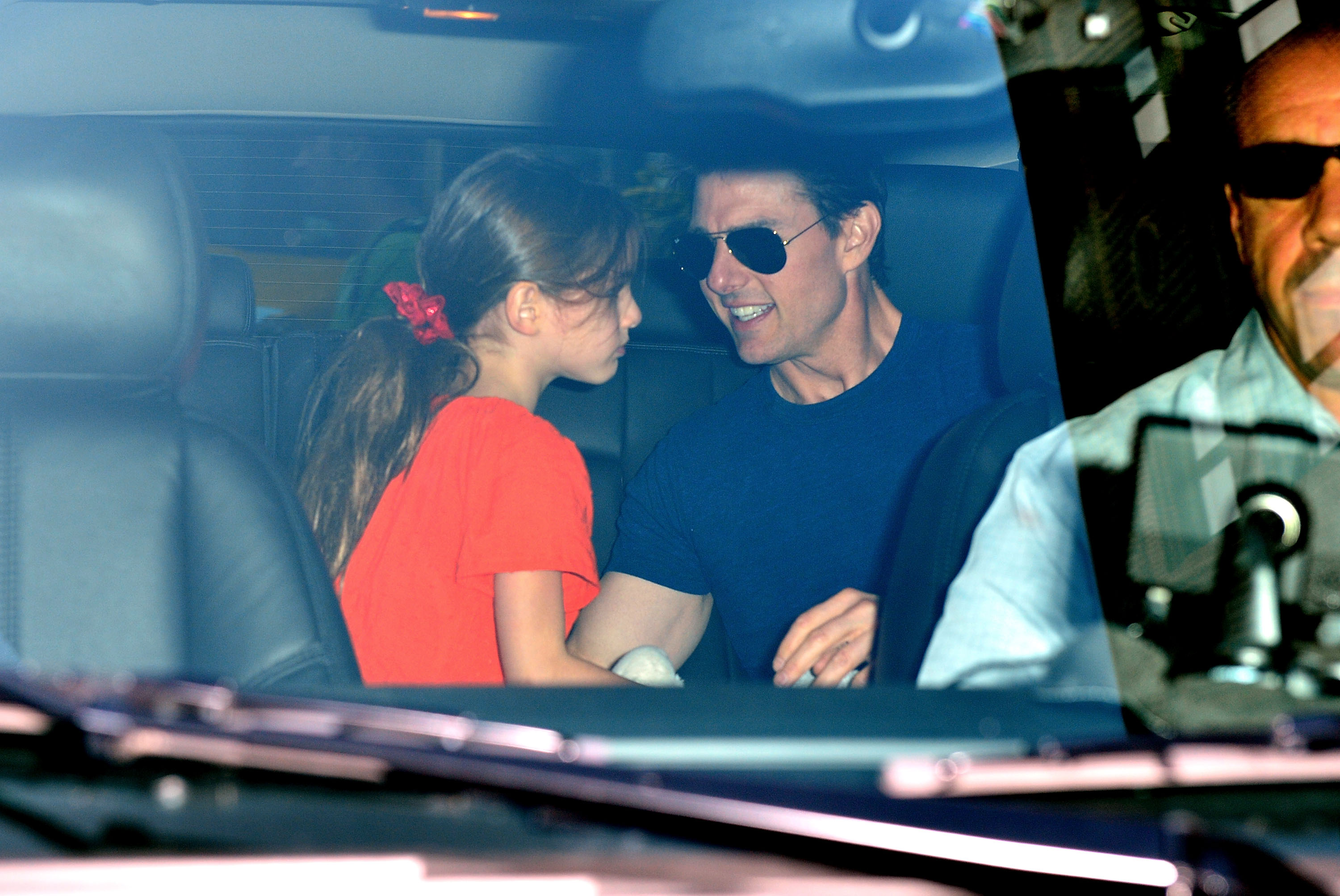 Tom Cruise y Suri Cruise, el 17 de julio de 2012 en Nueva York. | Foto: Getty Images