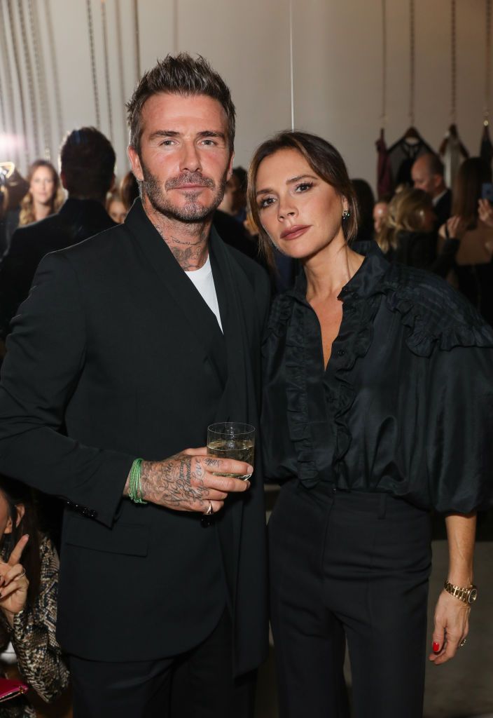 David and Victoria Beckham at Victoria Beckham and Sotheby's celebration of Andy Warhol with Don Julio 1942 at her Dover Street store, on September 30, 2019 | Photo: Getty Images
