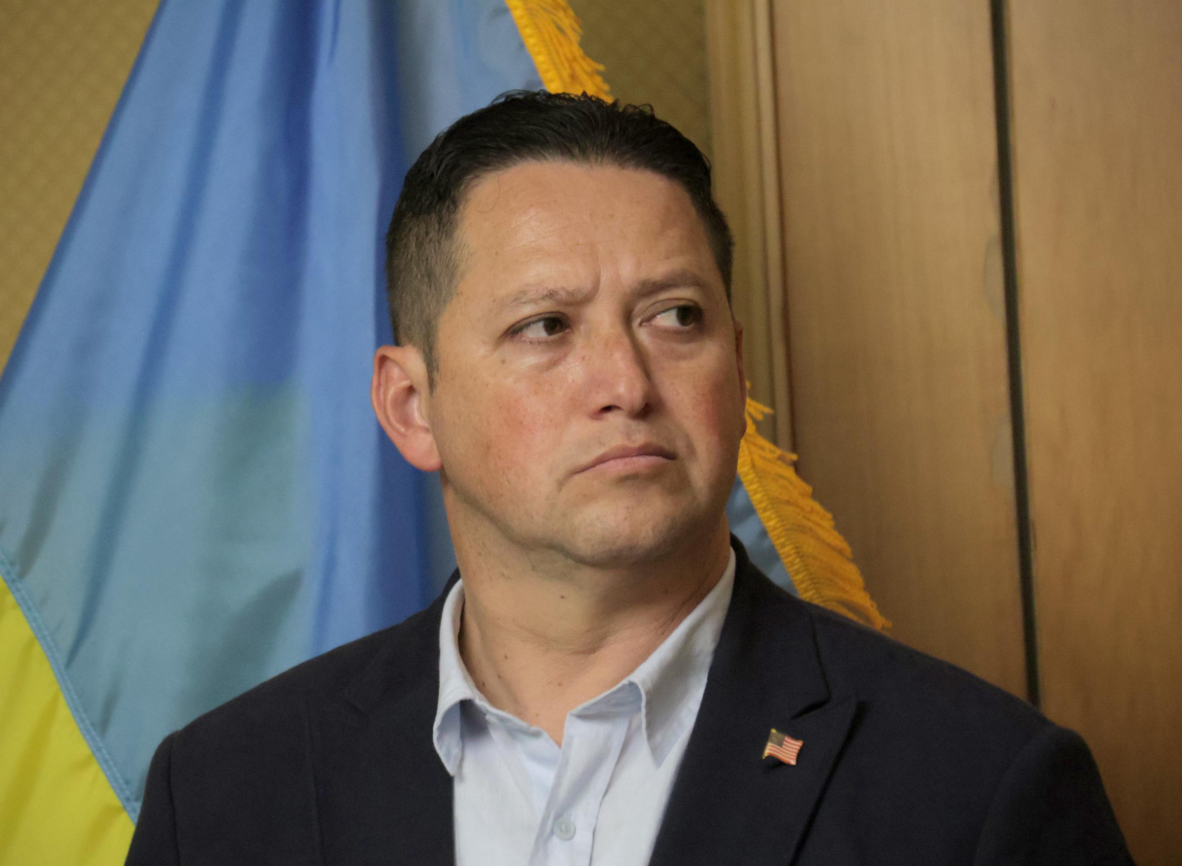 Rep. Tony Gonzales at a briefing during the visit of the bipartisan delegation from the US House of Representatives in Kyiv, Ukraine, on July 1, 2024 | Source: Getty Images