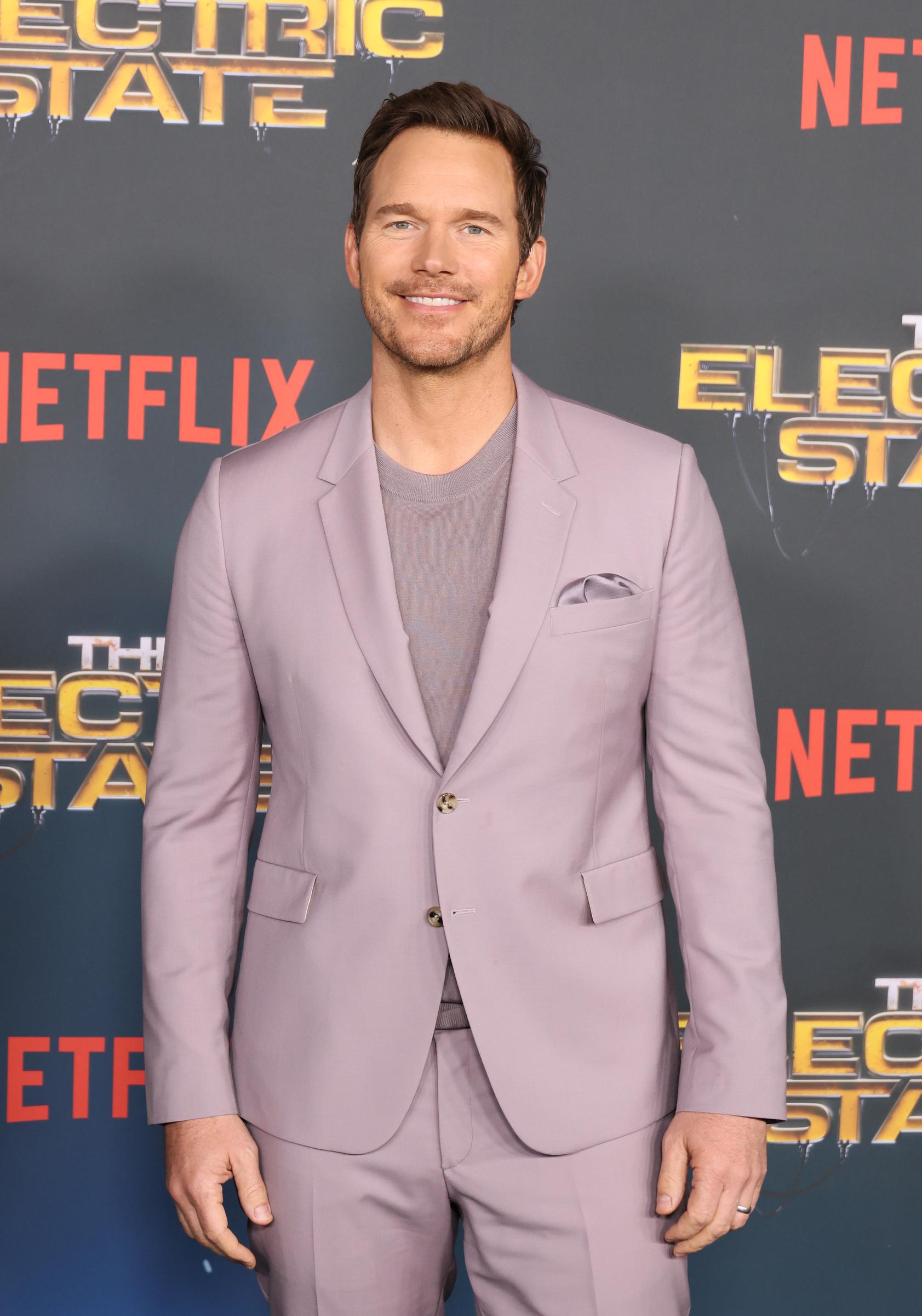 Chris Pratt at the world premiere of "The Electric State" in Los Angeles, California on  February 24, 2025. | Source: Getty Images