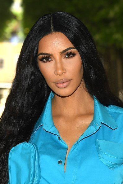Kim Kardashian at the Louis Vuitton Menswear Spring/Summer 2019 show on June 21, 2018 in Paris, France | Photo: Getty Images