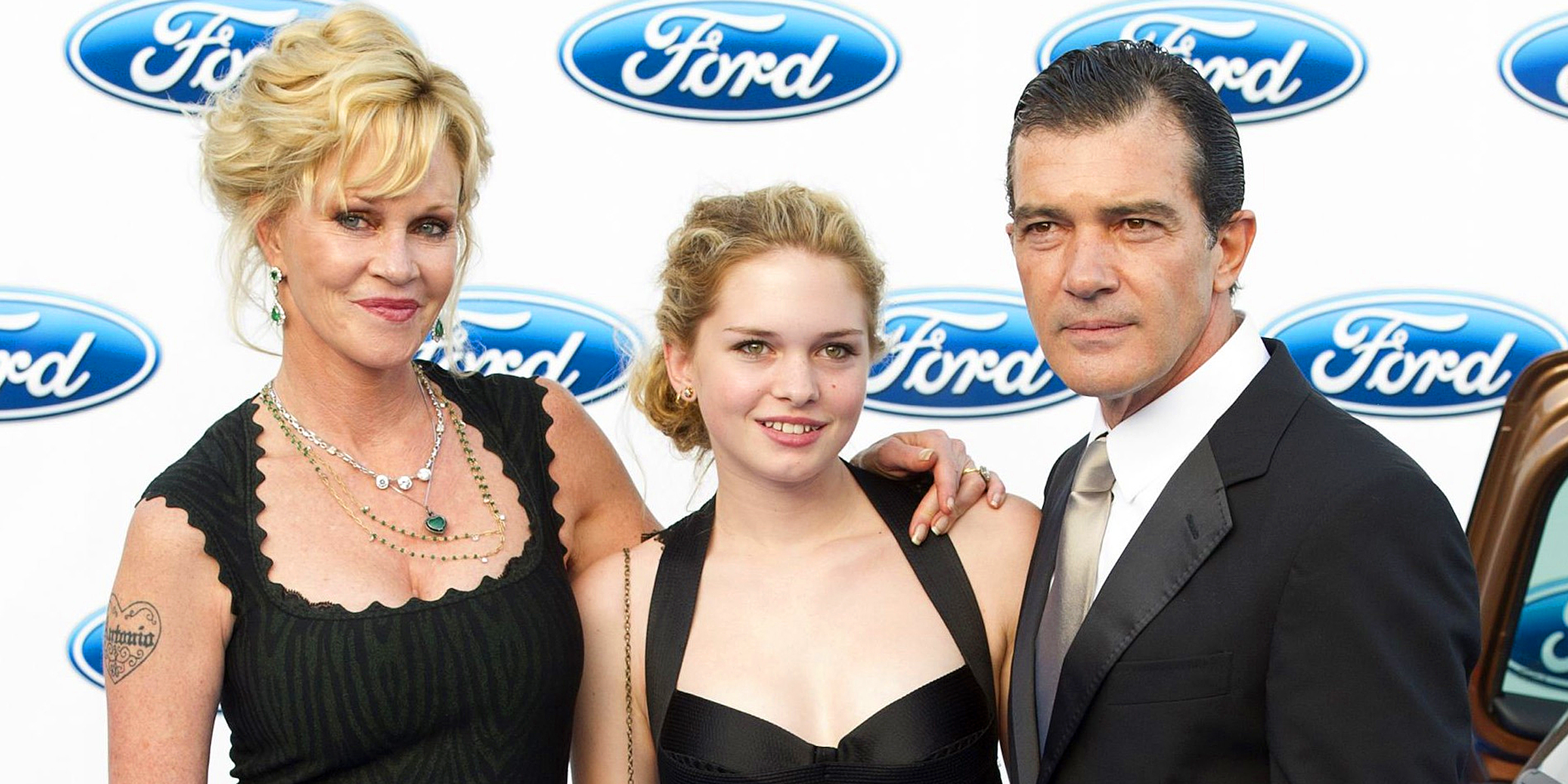 Melanie Griffith, Stella Banderas and Antonio Banderas | Source: Getty Images