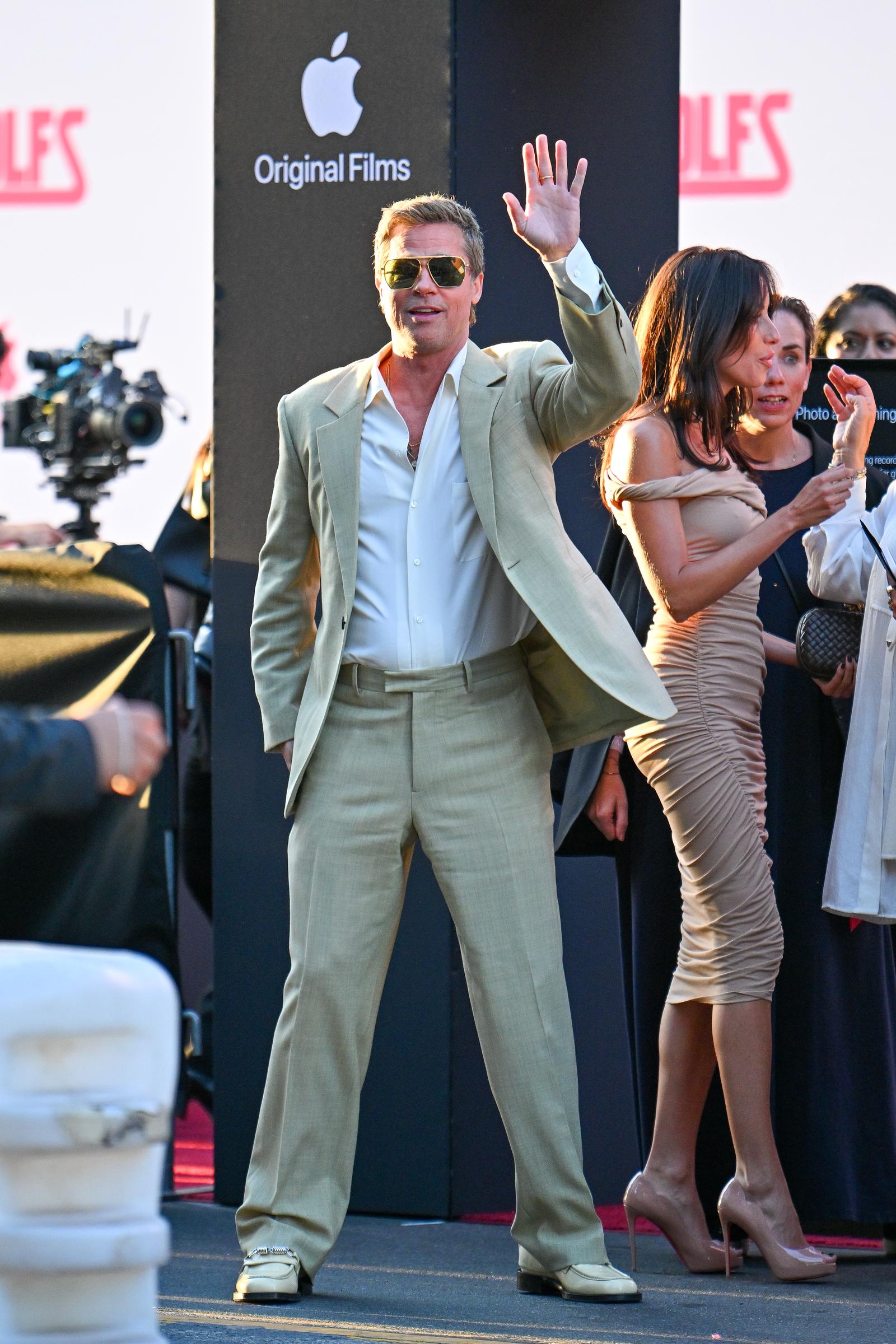 Brad Pitt and Ines de Ramon. | Source: Getty Images