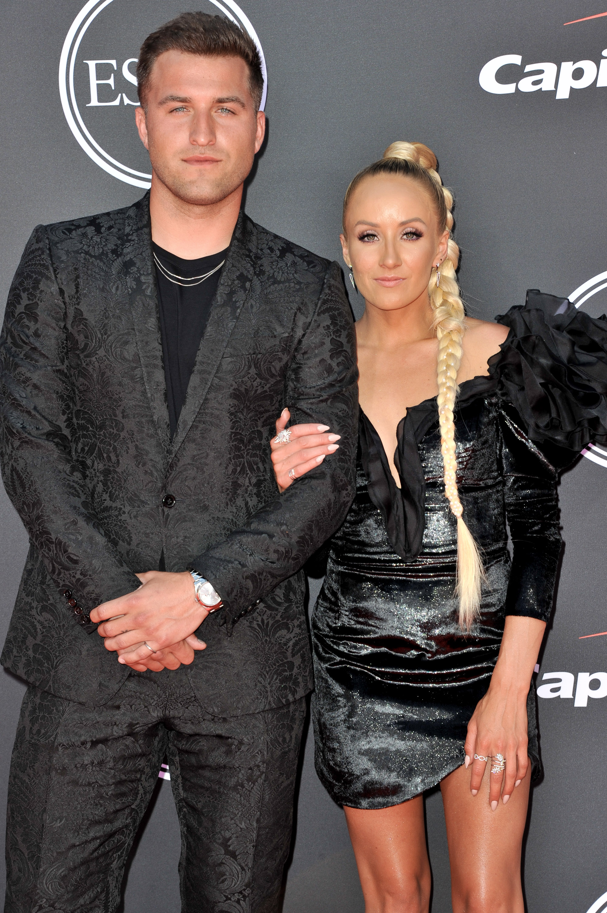 Sam Martin and Nastia Liukin attend the 2019 ESPY Awards at Microsoft Theater on July 10, 2019, in Los Angeles, California. | Source: Getty Images