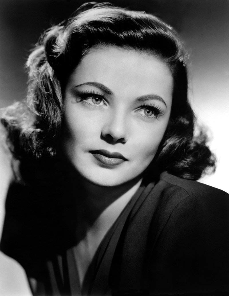 Studio portrait of Gene Tierney taken in the 40s | Source: Wikimedia Commons/ Unknown author, Studio publicity Gene Tierney, marked as public domain