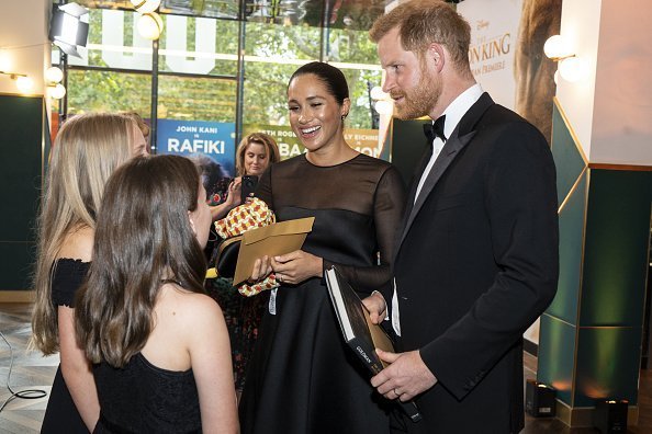 Prince Harry and Meghan at Leicester Square on July 14, 2019 in London, England | Photo: Getty Images