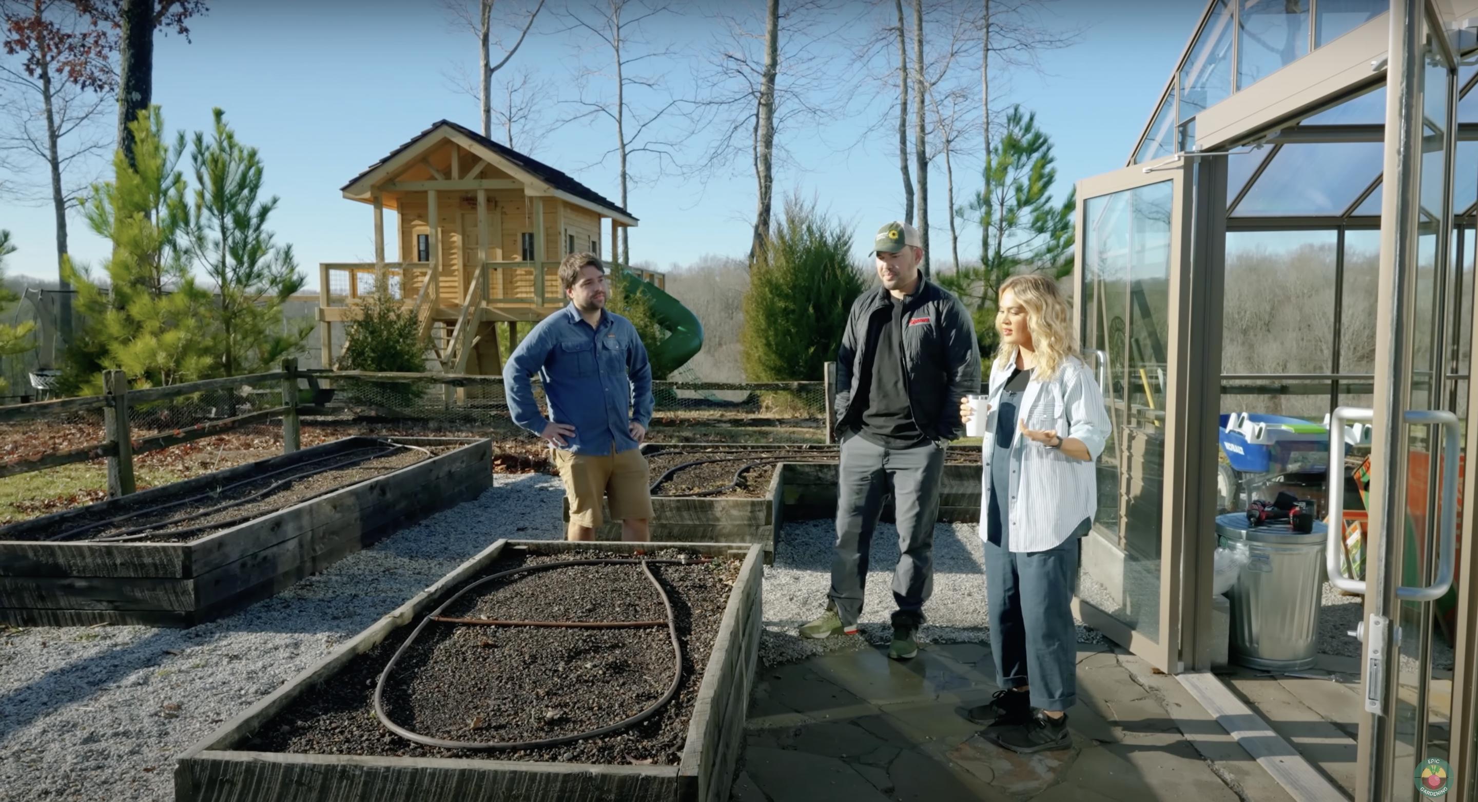 Carrie Underwood giving guests a tour of her farm | Source: YouTube/@epicgardening