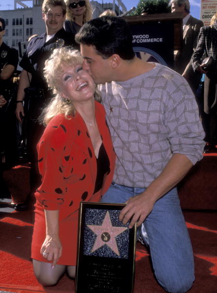 Barbara Eden and son Matthew Ansara attend the "Hollywood Walk of Fame Ceremony Honoring Barbara Eden with a Star" on November 17, 1988  | Photo: Getty images