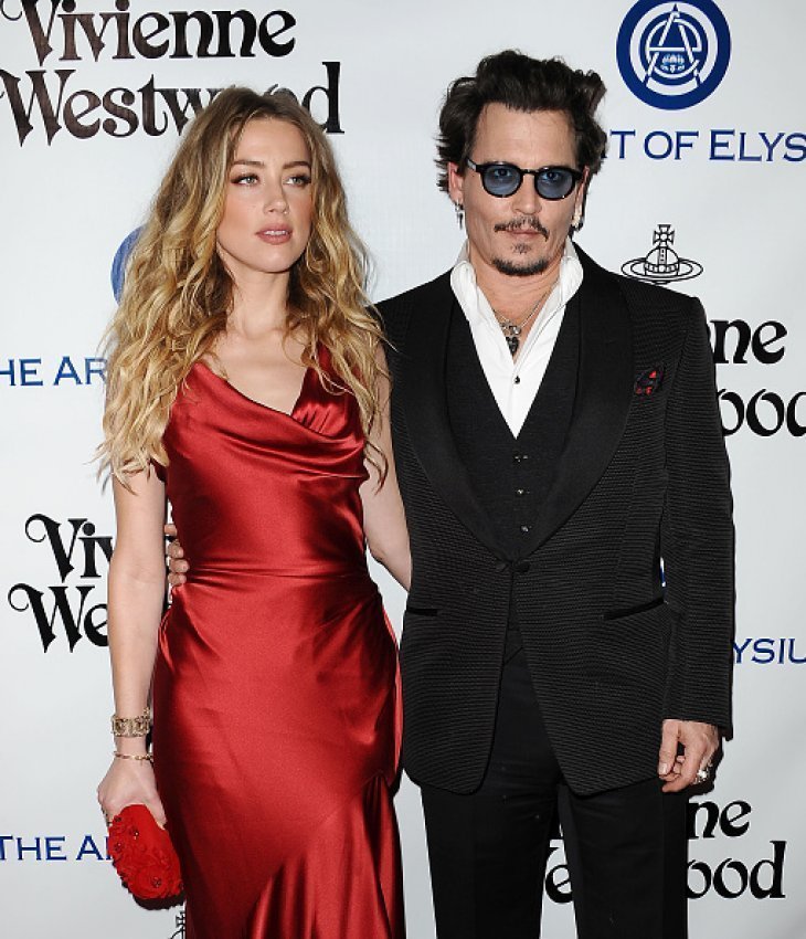 Johnny Depp's ex-wife Amber Heard flashes her slender figure in a ...