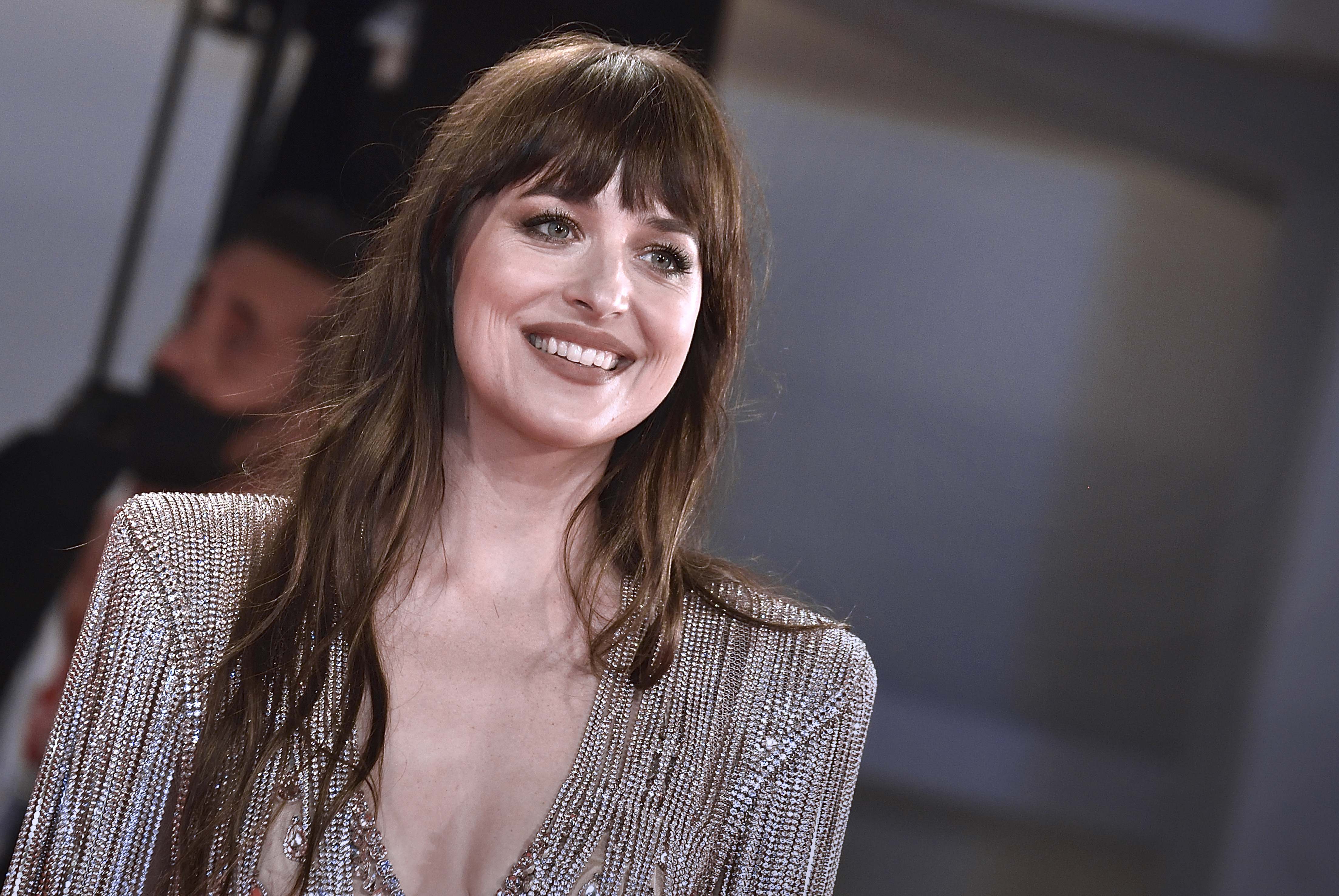Dakota Johnson at the 78th Venice International Film Festival in Venice, Italy on September 3, 2021 | Source: Getty Images