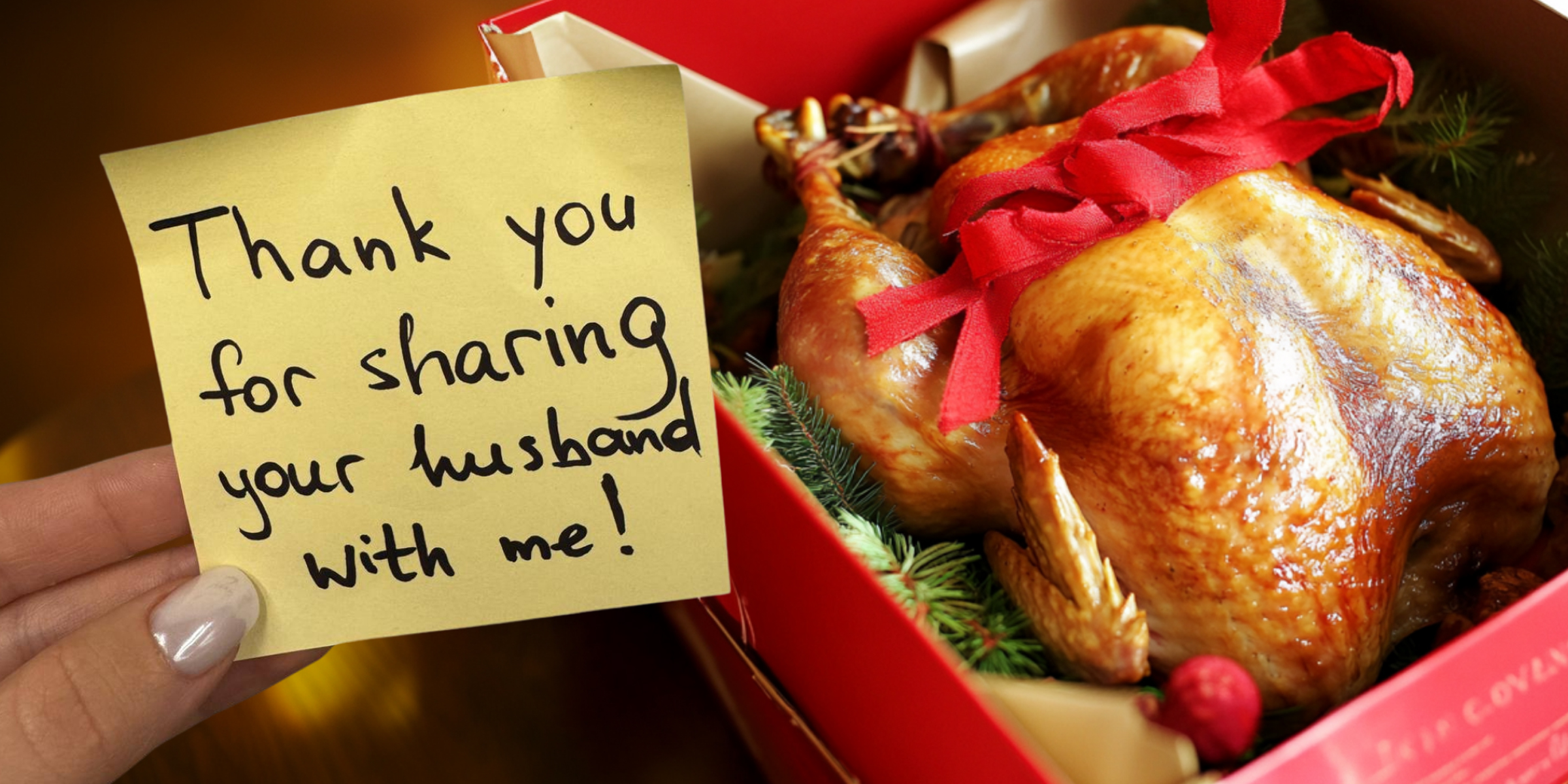 A note and a turkey | Source: Amomama