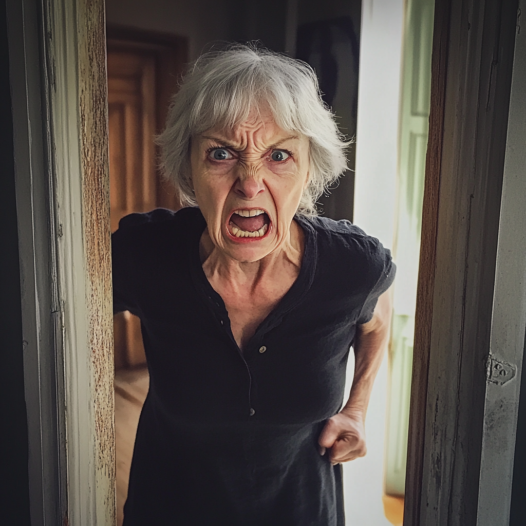 An upset older woman | Source: Midjourney