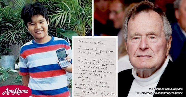 George H.W. Bush secretly funded a Filipino child for 10 years, letters reveal