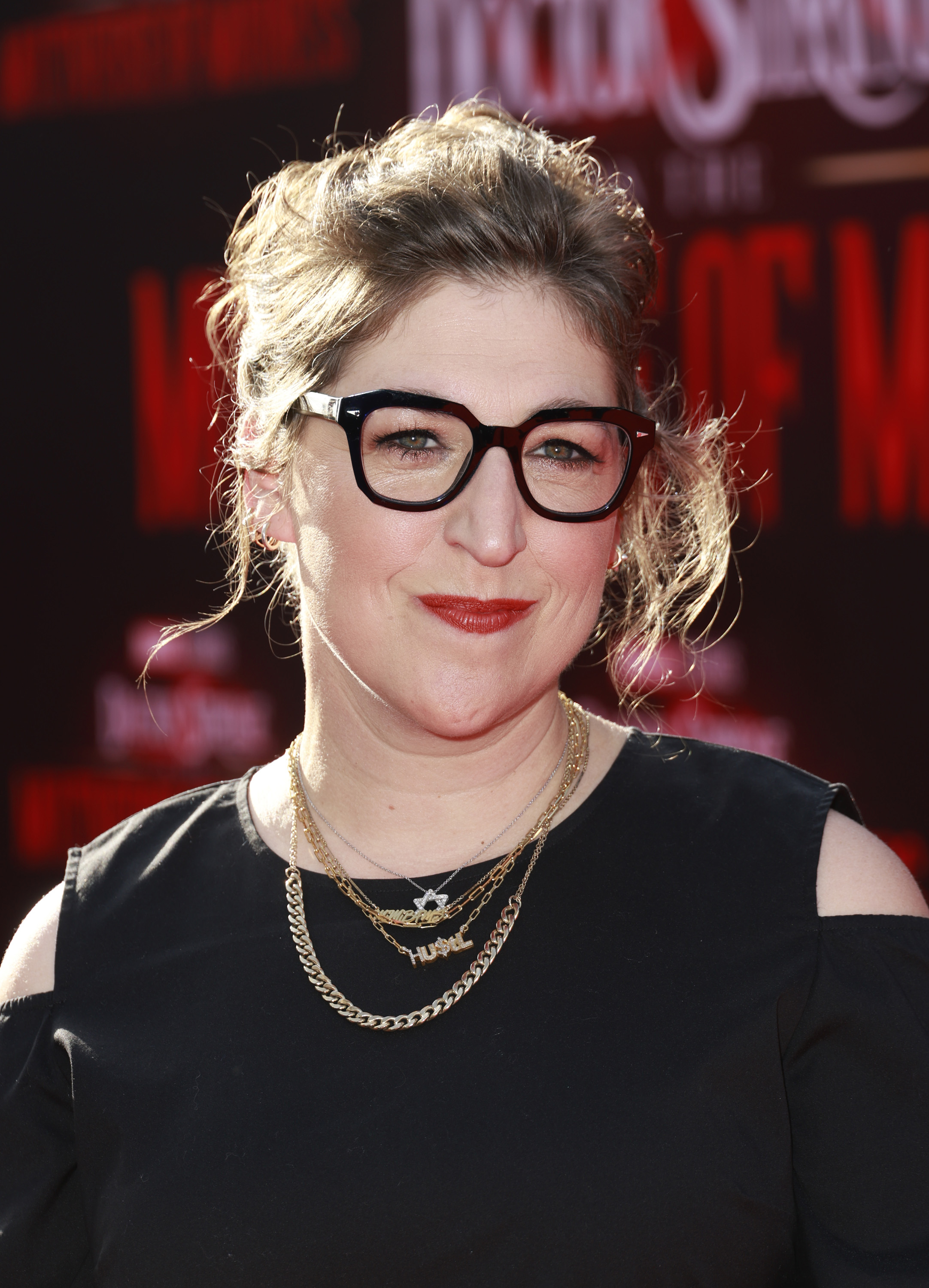 Mayim Bialik attends "Doctor Strange In The Multiverse Of Madness" premiere at Dolby Theatre on May 02, 2022 in Hollywood, California | Source: Getty Images
