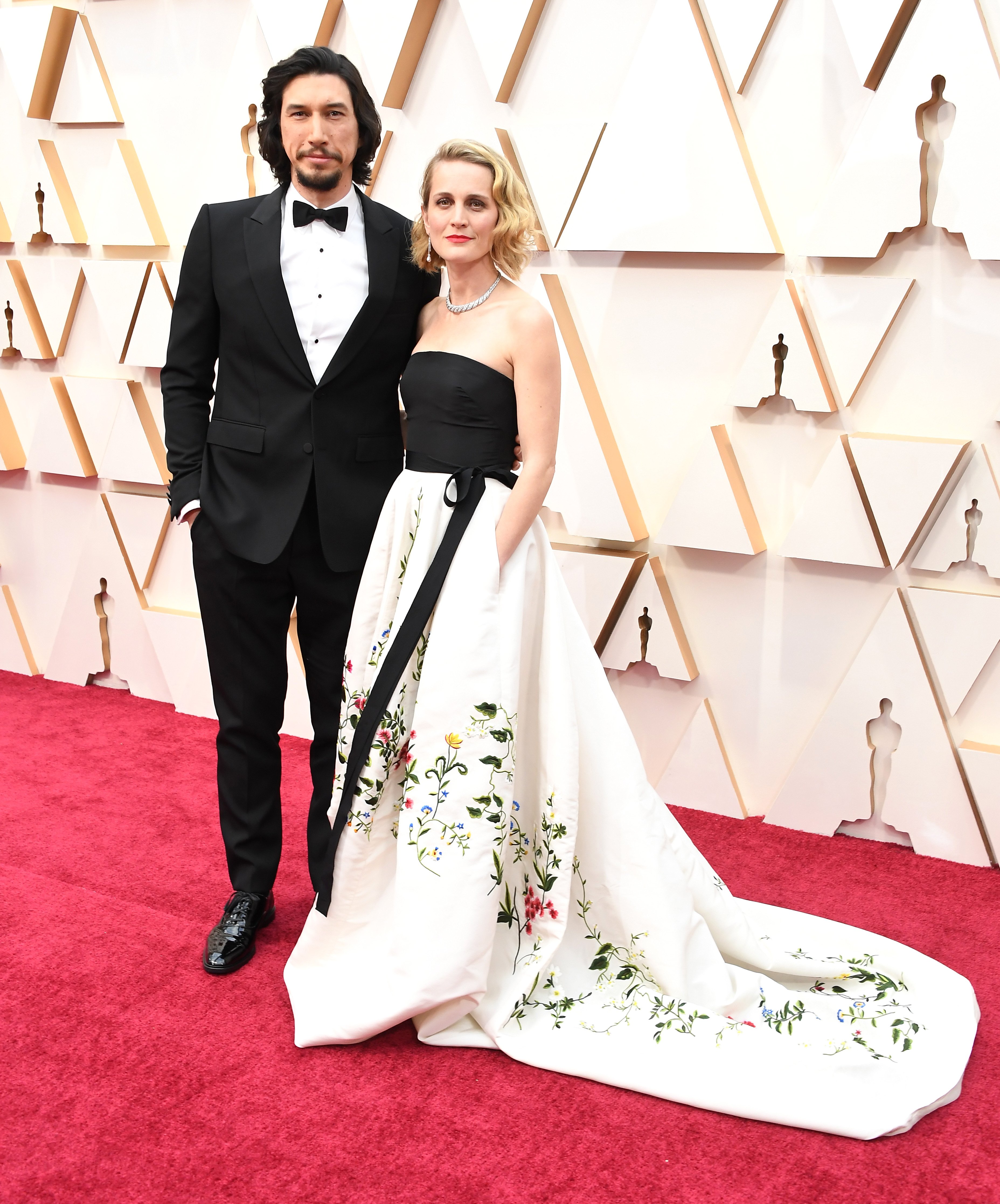 Adam Driver and Joanne Tucker at the Annual Academy Awards on February 09, 2020 in Hollywood. | Source: Getty Images