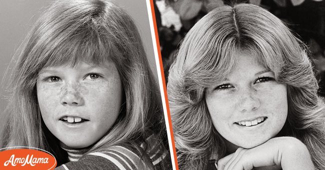 Suzanne Crough for "The Partridge Family" in 1972 (L), A portrait of Suzanne Crough in 1977 (R) | Photo: Getty Images