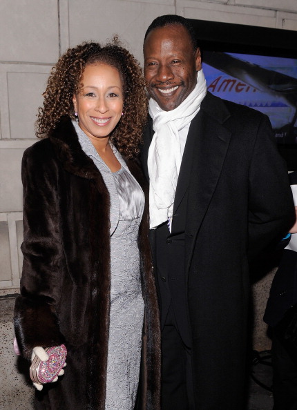 Tamara Tunie and Gregory Generet. Image Source: Getty Images