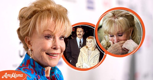 [Left] Barbara Eden at the 4th Hollywood Beauty Awards on February 25, 2018 in Hollywood, California; [Centre]  Actress Barbara Eden and husband Actor Michael Ansara at the "2001: A Space Odyssey" Hollywood Premiere on April 4, 1968 at Hollywood Warner Cinerama in Hollywood, California; [Right] An emotional photo of Barbara Eden. | Source: youtube.com/TLC  Getty Images