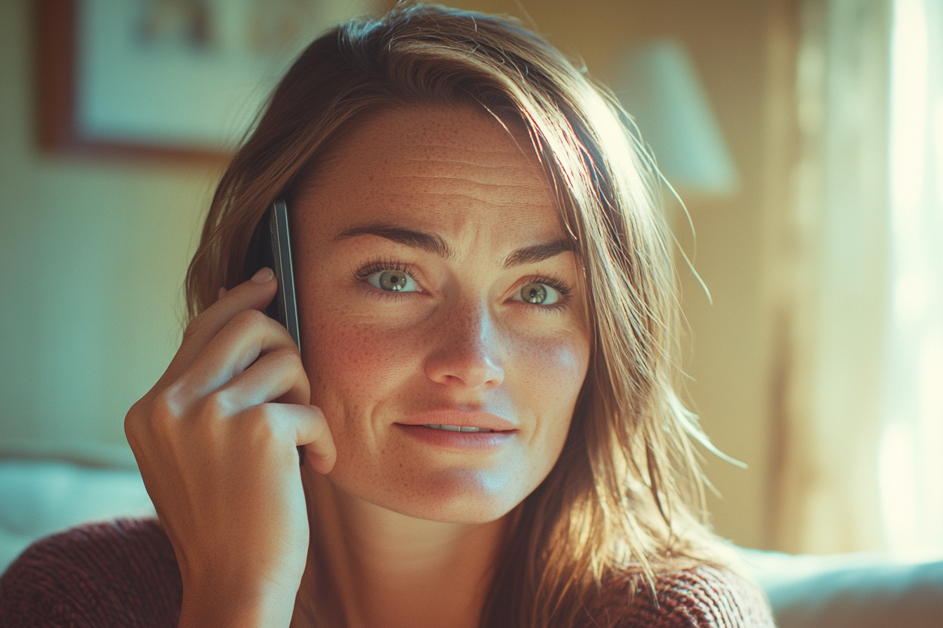 A woman talking to her friend on the phone | Source: Midjourney