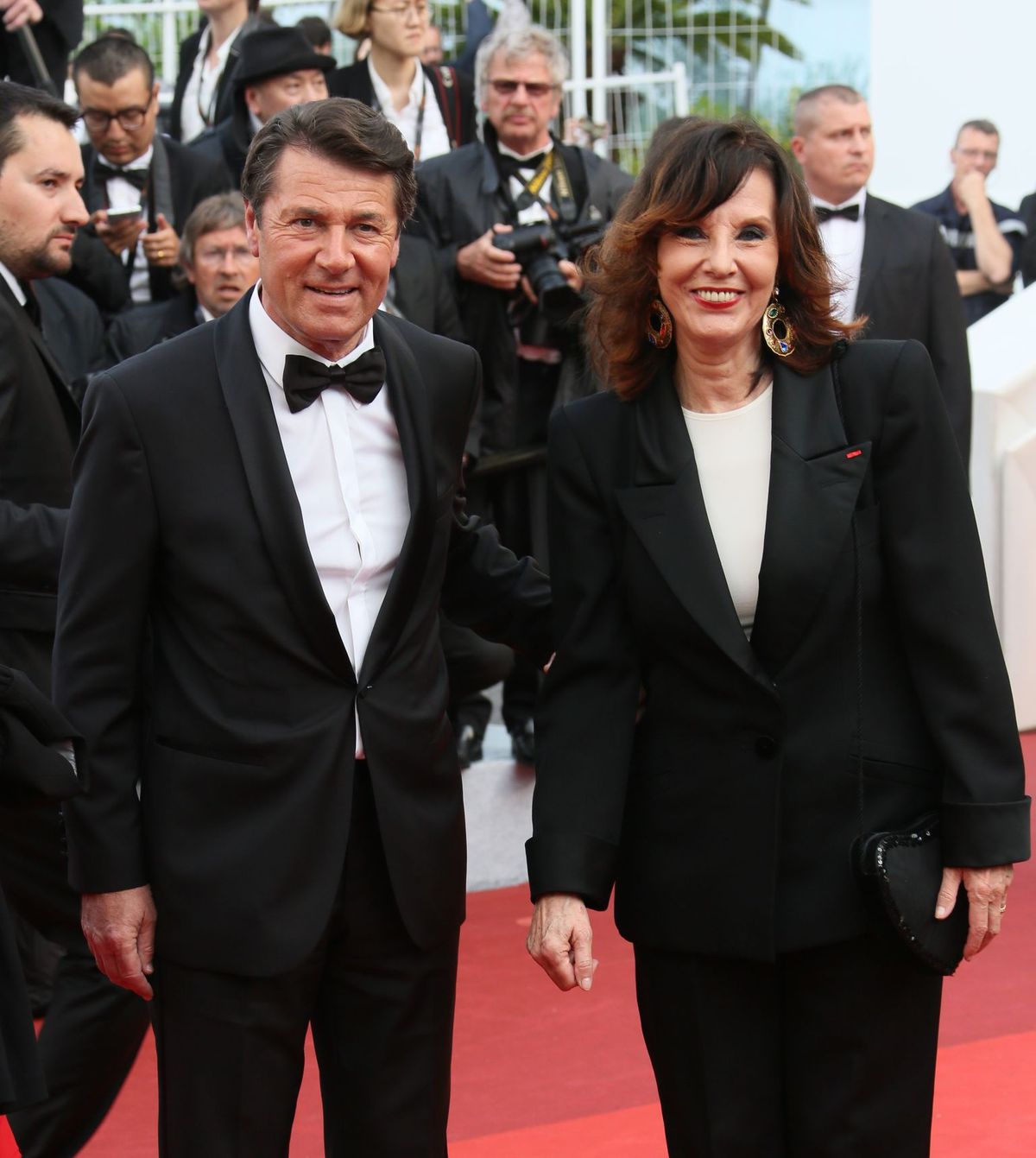 L'animatrice de télévision Denise Fabre et son compagnon Francis Vandenhende | Photo : Getty Images