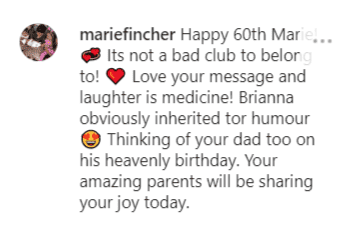 A fan comment on Marie Osmond's post | Instagram: @marieosmond