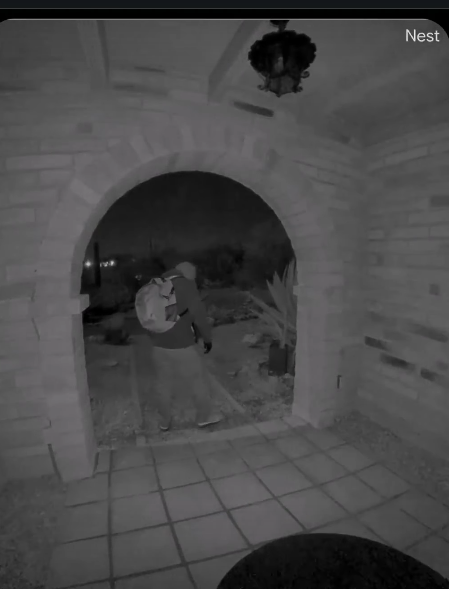 The newly released footage captures a person approaching Nancy Guthrie's home, from a post dated February 10, 2026. | Source: Instagram Reel/savannahguthrie