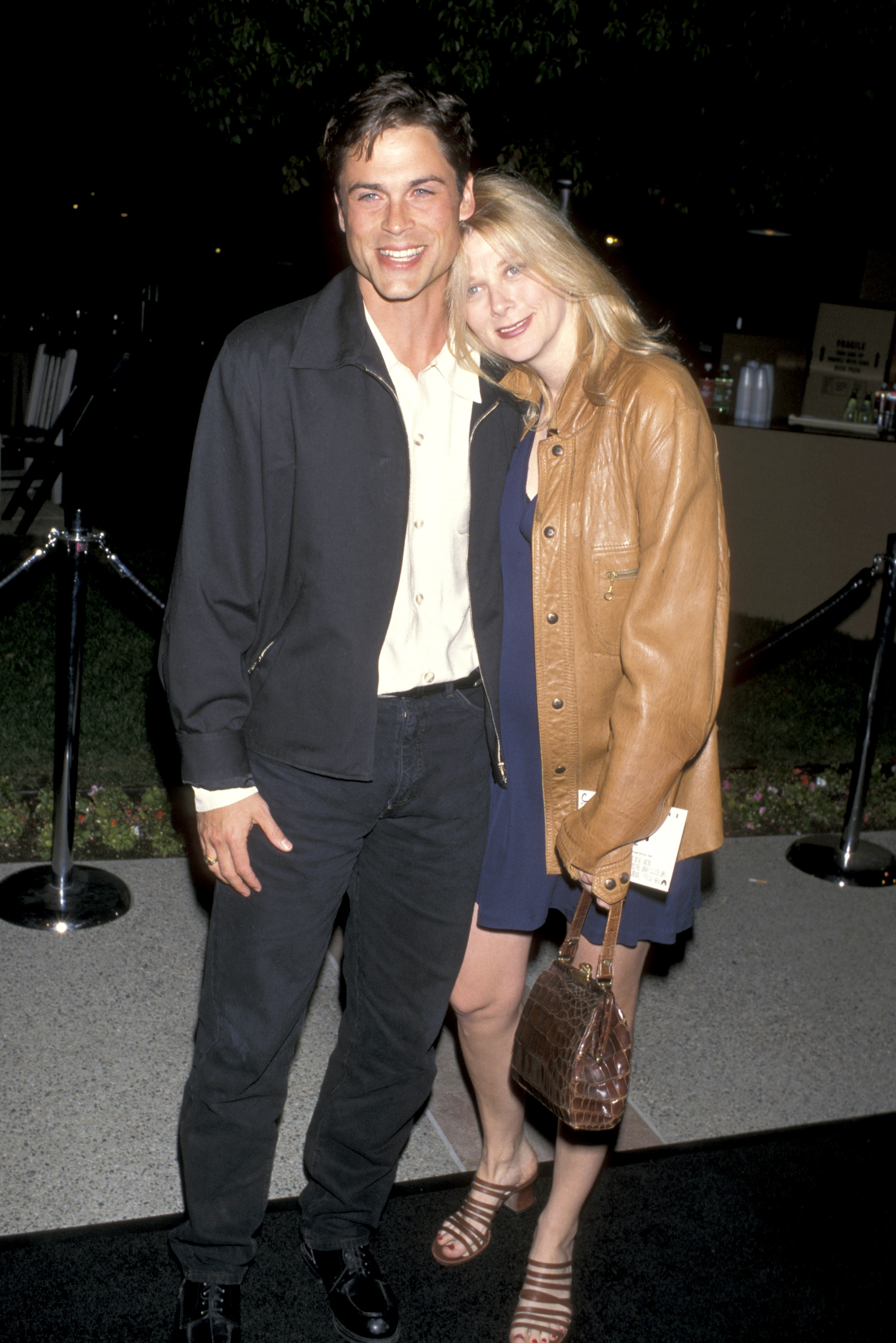 Sheryl Berkoff and Rob Lowe at the "Tommy Boy" Los Angeles Premiere in 1995 | Source: Getty Images