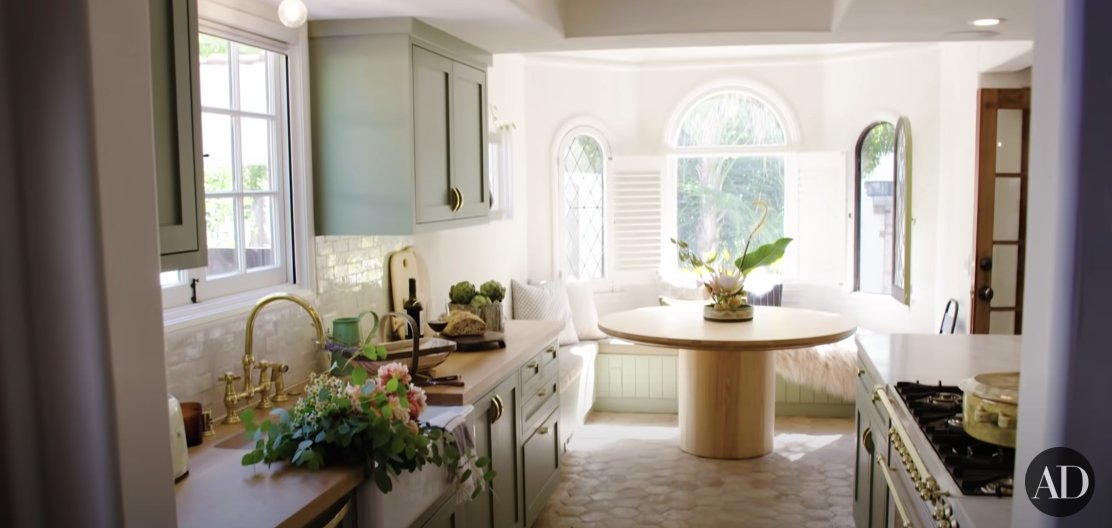 Nina Dobrev showing off her house's kitchen to Architectural Digest on October 1, 2021 | Photo: YouTube.com/Architectural Digest