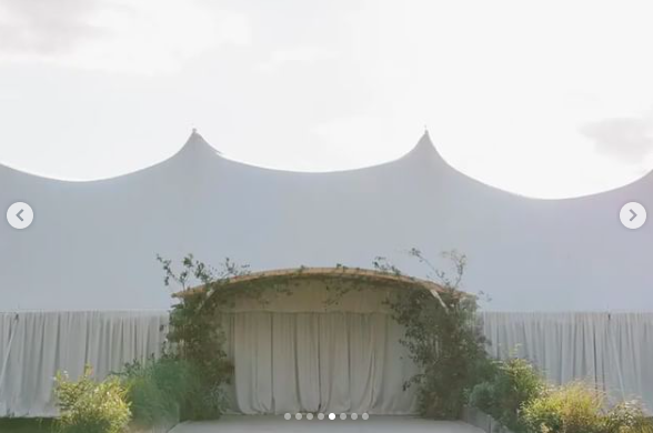 A tent at Jesse Light and Jesse Bongiovi's five-day wedding celebration, posted on July 13, 2024 | Source: Instagram/aesmestudio