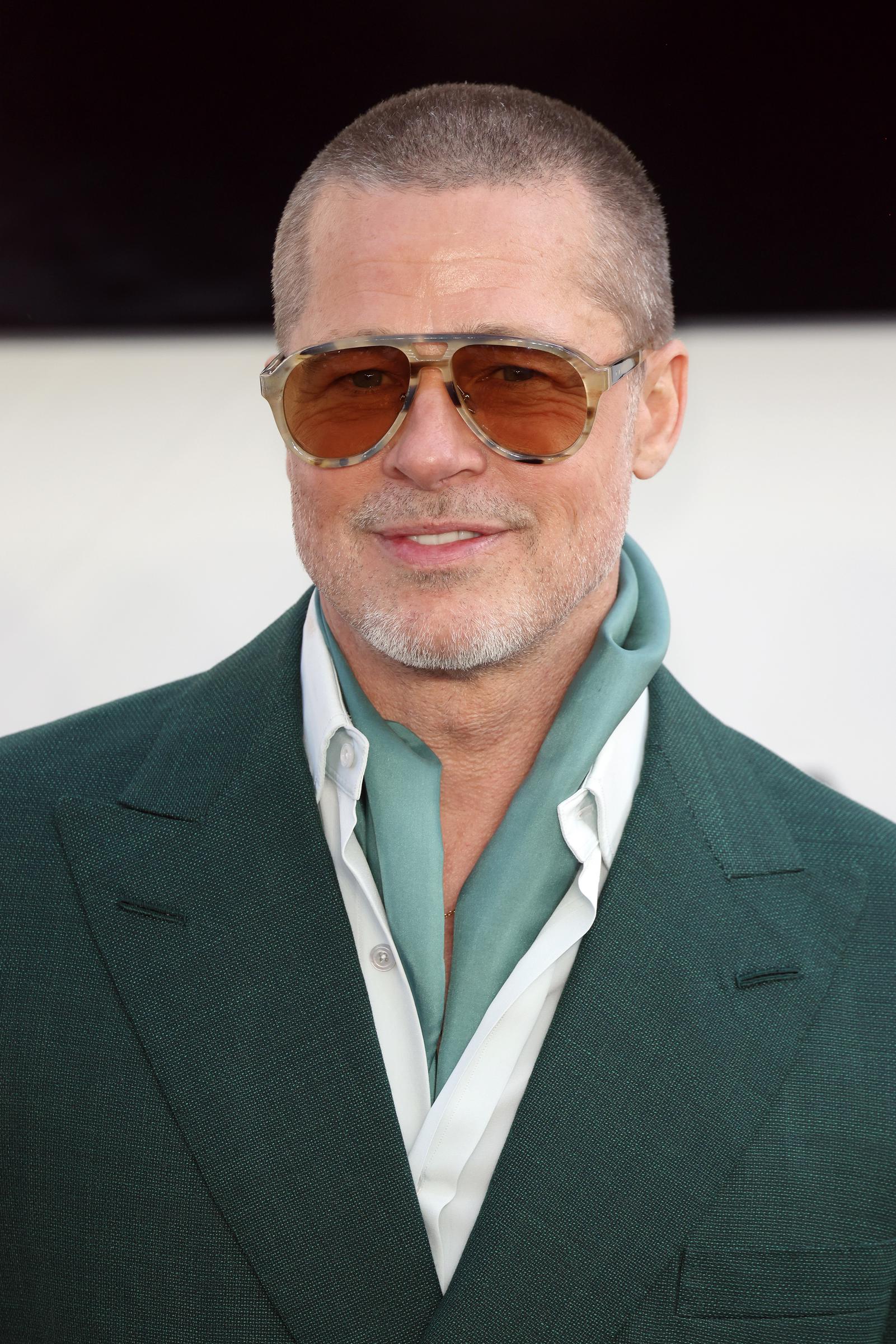 Brad Pitt at the "F1: The Movie" European premiere at Cineworld Leicester Square on June 23, 2025, in London, England. | Source: Getty Images