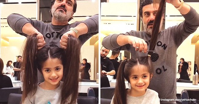 Barber simply cut off girl's Rapunzel-like tails and the outcome is amazing