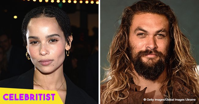 Jason Momoa & stepdaughter Zoe Kravitz are all smiles while posing together at recent event