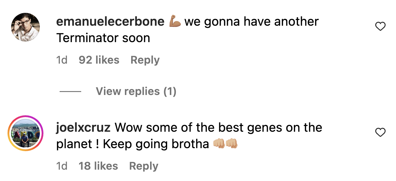 Fan comments on Joseph Baena's Instagram post | Source: Instagram.com/joebaena