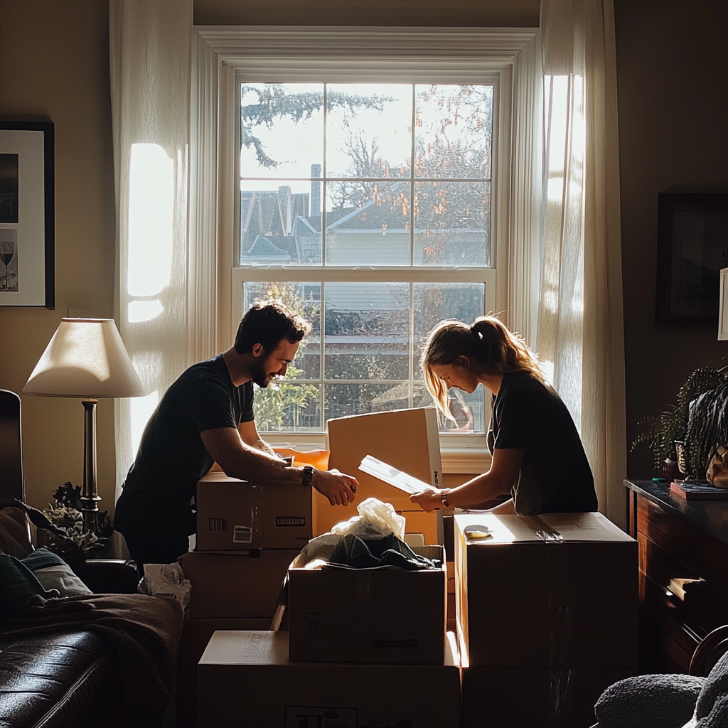 A couple packing | Source: Midjourney