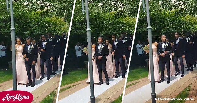 Video of Black bridesmaids and groomsmen dancing their way down the the aisle still melts hearts